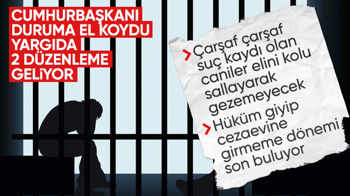 Cumhurbaşkanı Erdoğan: 6 yıldan az ceza alanların hiç cezaevine girmemesinin önüne geçeceğiz