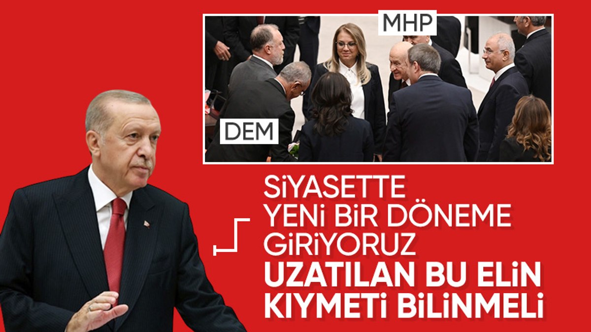 Cumhurbaşkanı Erdoğan siyasetteki normalleşmeye değindi