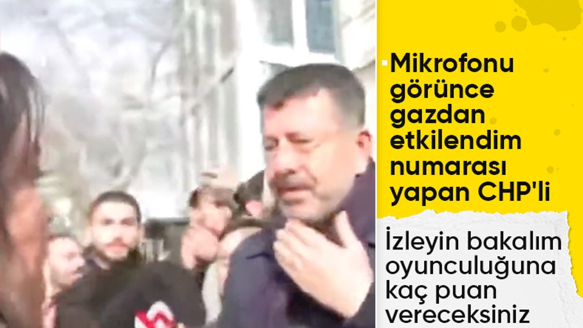 CHP’li vekil Veli Ağbaba’nın biber gazı numarası